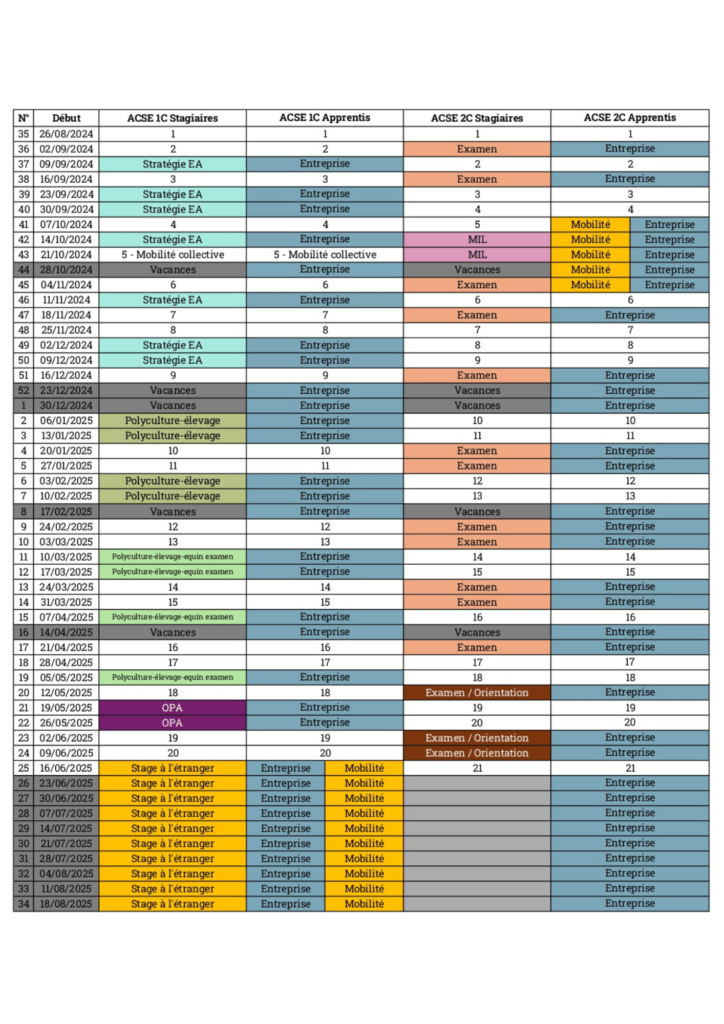 Planning ACSE Equin 2024-25